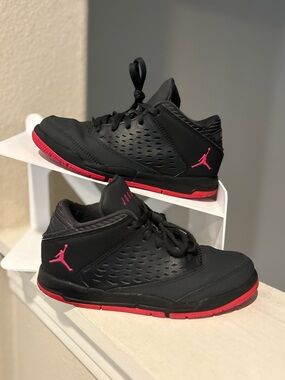 Nike Jordan Flight Origin Black/Fuchsia/ 921199-009 Toddler Size 12C